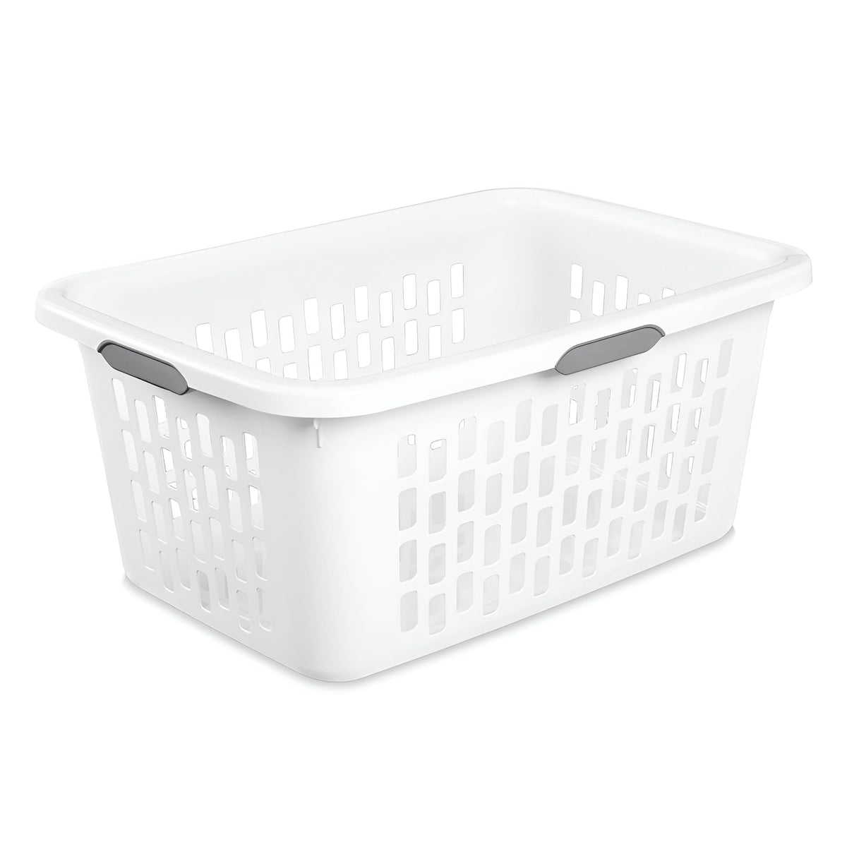 Sterilite Square Laundry Basket, Plastic Clothes Hamper, 6-Pack