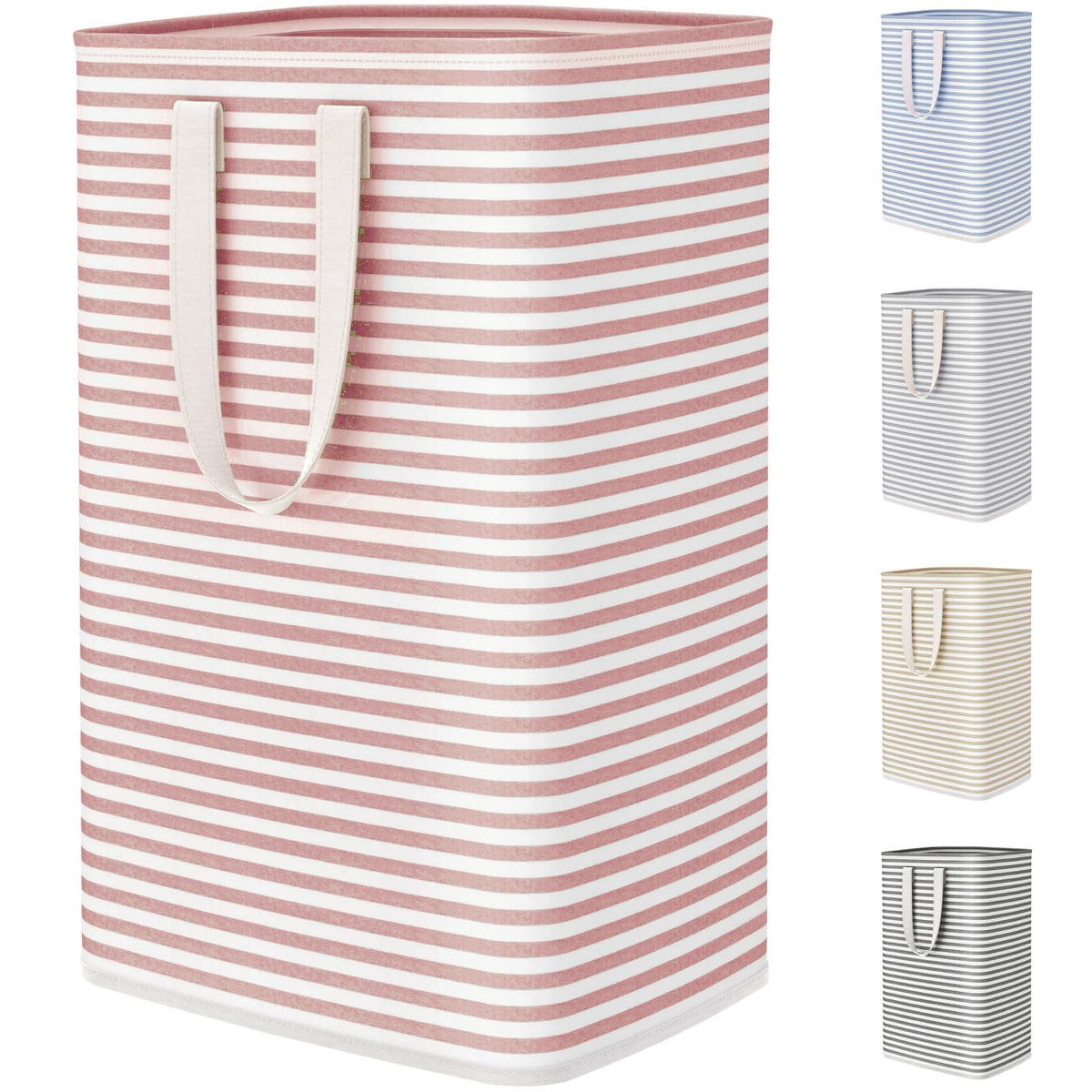 Lifewit 75L Large Collapsible Laundry Basket with Extended Handles, Grey