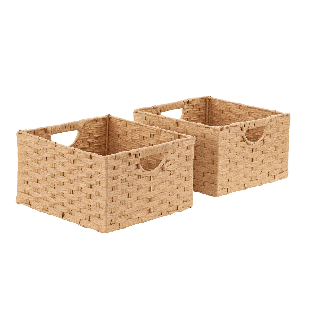 Seville Classics Premium Handwoven Portable Laundry Bin Basket with Carrying Handles, Household Storage for Clothes, Linens, Sheets, Mocha Brown, Oval Hamper