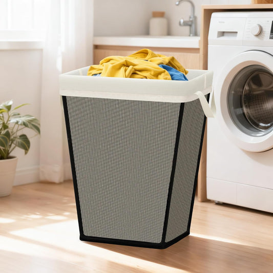STO STO 75L Laundry Hamper, Space Saving Freestanding Clothes Basket with Iron Frame, Dirty Clothes Storage Bin with Removable Washable Liner for Bedroom, Bathroom, Dorm, Closet, Apartment, Beige