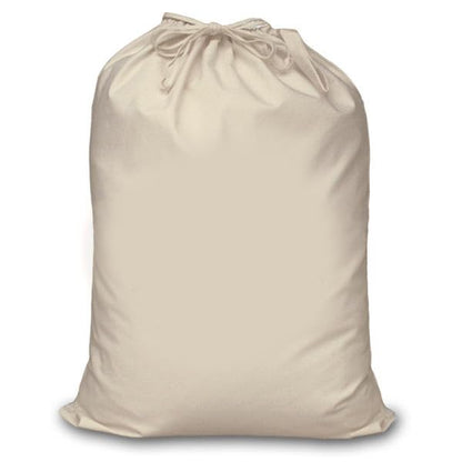 Mayatra's Organic Cotton Laundry Bag For Clothes - Travel Organizer - Eco-friendly 100% Pure Cotton Drawstring Bag - Large Size - Hanging Laundry Bag Foldable and Washable (Pack Of 2)