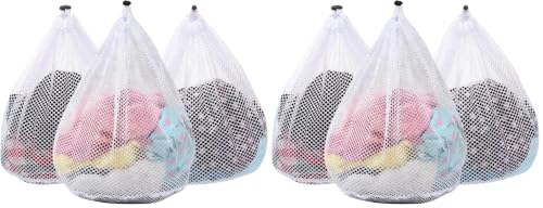 3 Pack XXL Mesh Laundry Bags for Delicates, Extra Large Laundry Wash Bags for Clothes,Bed Linen,Toys with Drawstring Closure Sturdy(3 XXLarge 28 x 26 Inches)
