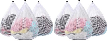 3 Pack XXL Mesh Laundry Bags for Delicates, Extra Large Laundry Wash Bags for Clothes,Bed Linen,Toys with Drawstring Closure Sturdy(3 XXLarge 28 x 26 Inches)