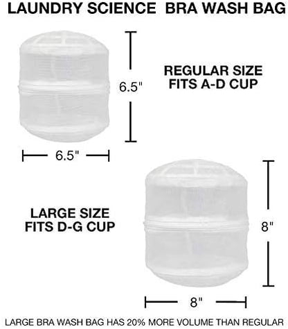 Premium Bra Wash Bag – Set of 3 Mesh Lingerie Laundry Bags for Delicates – Protects Bras, Underwear & Intimates in Washing Machine – Durable Zipper Closure – Large Size