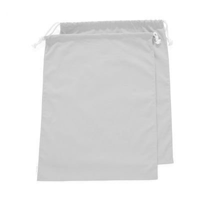 100% Cotton Canvas Travel Laundry Bag, 2-Pack