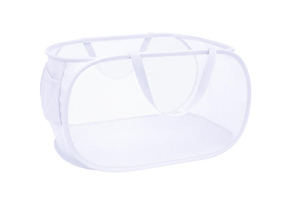 Collapsible Laundry Hamper Basket,Pop Up Mesh Foldable Bag for Laundry Room