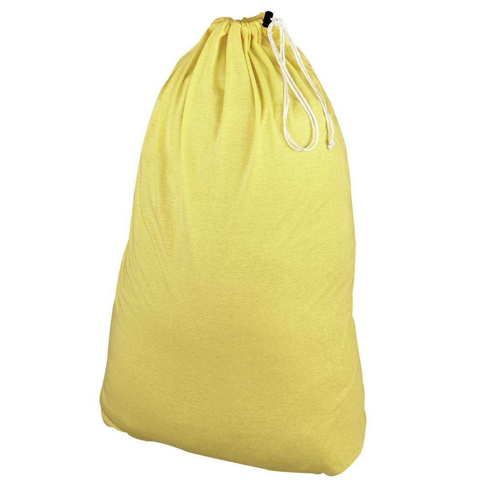 Household Essentials Cotton Laundry Bag, Large, 100% Cotton, Drawstring Top with Cord Lock, Machine Washable, 3 to 4 Load Capacity, Versatile and Compact, Breathable, Foldable, Natural