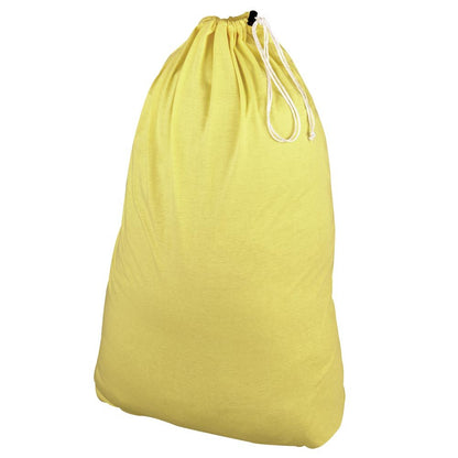 Household Essentials Cotton Laundry Bag, Large, 100% Cotton, Drawstring Top with Cord Lock, Machine Washable, 3 to 4 Load Capacity, Versatile and Compact, Breathable, Foldable, Natural