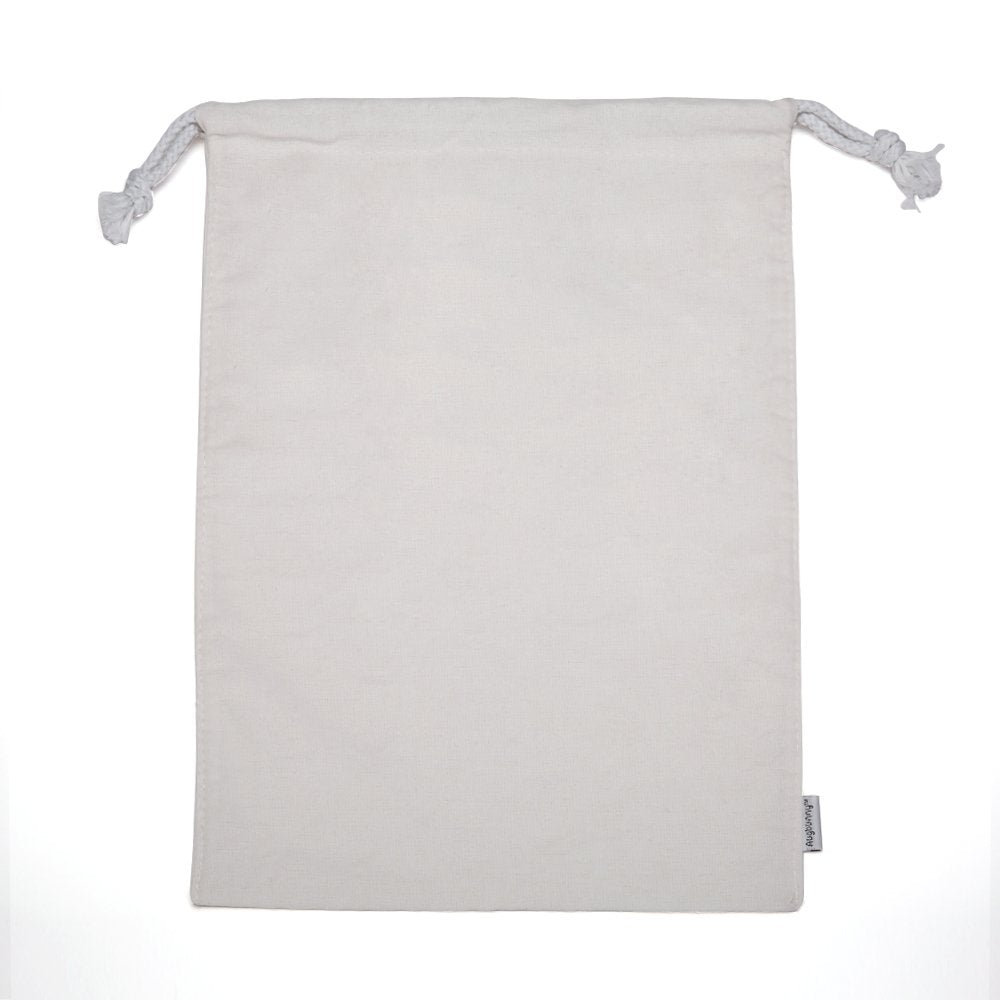 100% Cotton Canvas Travel Laundry Bag, 2-Pack