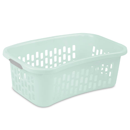 Sterilite HipHold Laundry Basket, Plastic Rectangle Clothes Hamper, 6 Pack