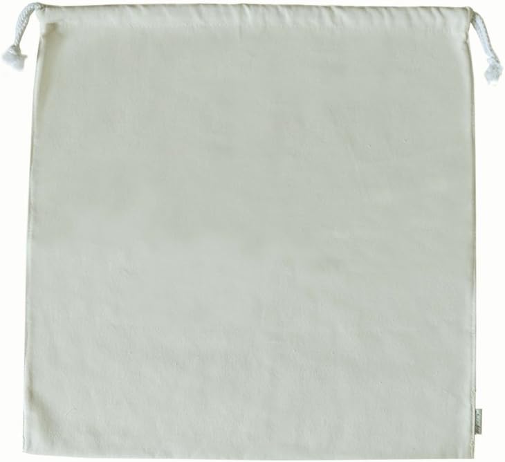 100% Cotton Canvas Travel Laundry Bag, 2-Pack