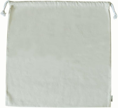 100% Cotton Canvas Travel Laundry Bag, 2-Pack
