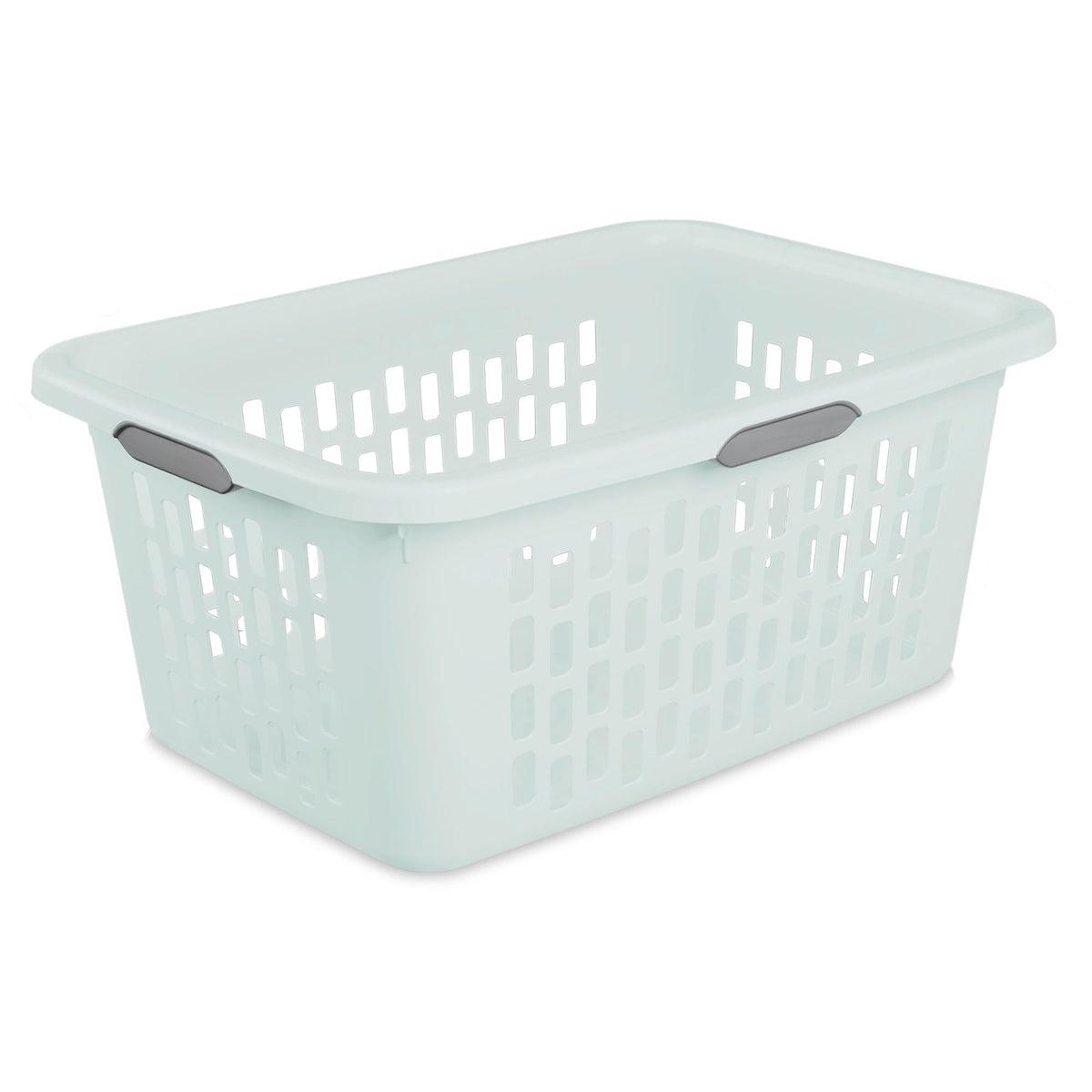Sterilite Square Laundry Basket, Plastic Clothes Hamper, 6-Pack