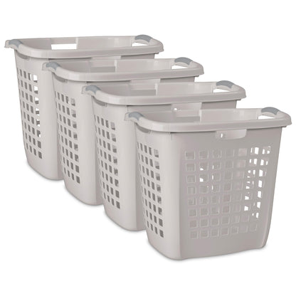 Sterilite Ultra Easy Carry Hamper, Laundry Basket Organizer, 4-Pack