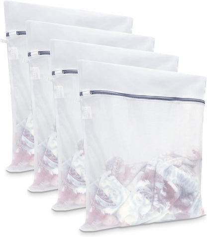 GOGOODA 2 Pack Extra Large Mesh Laundry Bag 43 x 35 in – XXXXL Washing Bag