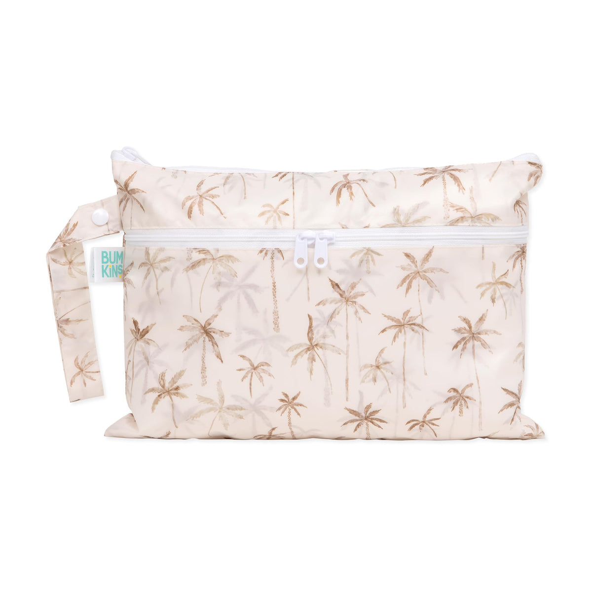 Bumkins Waterproof Hanging Wet Bag Large for Baby, Laundry, Dirty Clothes, Travel, Swim Suit, Cloth Diapers, Pool, Towels, Daycare, Beach, Zip Reusable Bag, Wetdry Vacation Packing, XL Boho Beige