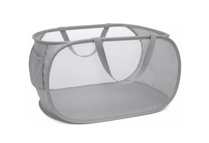 Collapsible Laundry Hamper Basket,Pop Up Mesh Foldable Bag for Laundry Room