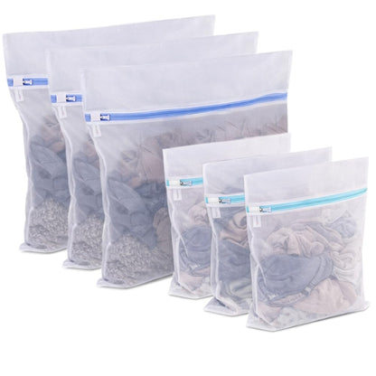 PrettyCare 3 Medium (12 x 16 in) Mesh Laundry Bags for Delicates, Durable Honeycomb Wash Bags with Premium Zippers - Laundry Essentials Mesh Bags for Lingerie, Bras, Socks, Sweater, Travel & Organize