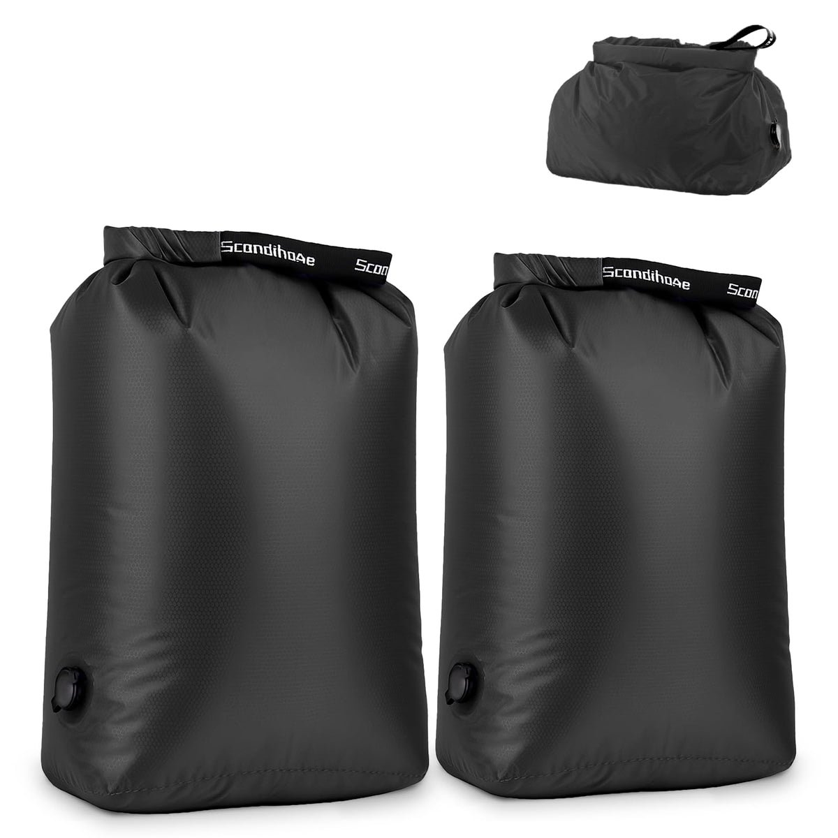 Travel Laundry Bags, Pump-Free Compression Dirty Clothes Bag