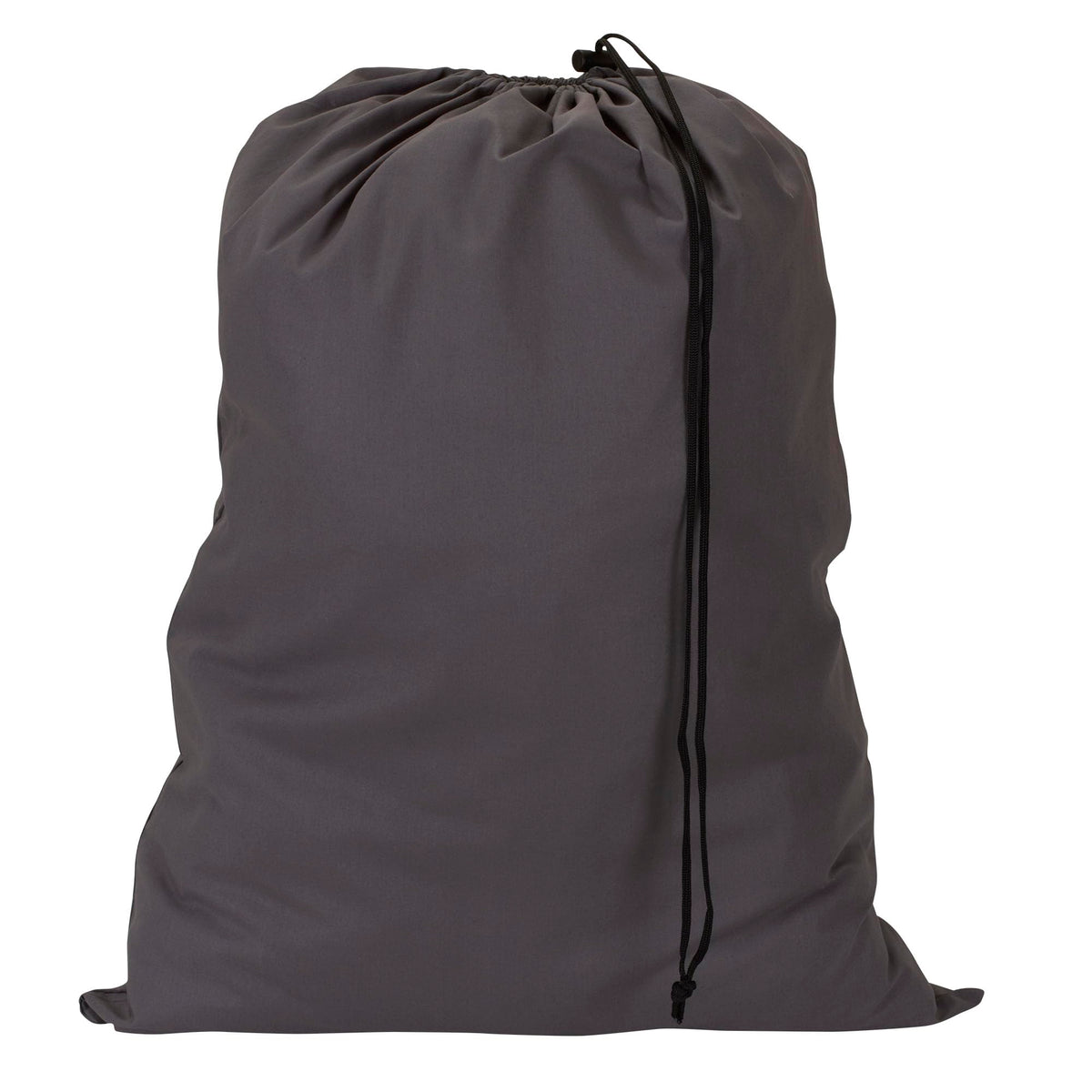 Household Essentials Cotton Laundry Bag, Large, 100% Cotton, Drawstring Top with Cord Lock, Machine Washable, 3 to 4 Load Capacity, Versatile and Compact, Breathable, Foldable, Natural