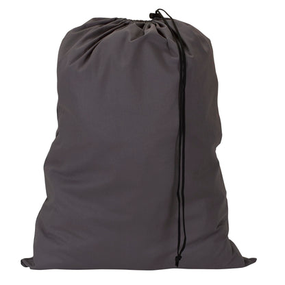Household Essentials Cotton Laundry Bag, Large, 100% Cotton, Drawstring Top with Cord Lock, Machine Washable, 3 to 4 Load Capacity, Versatile and Compact, Breathable, Foldable, Natural