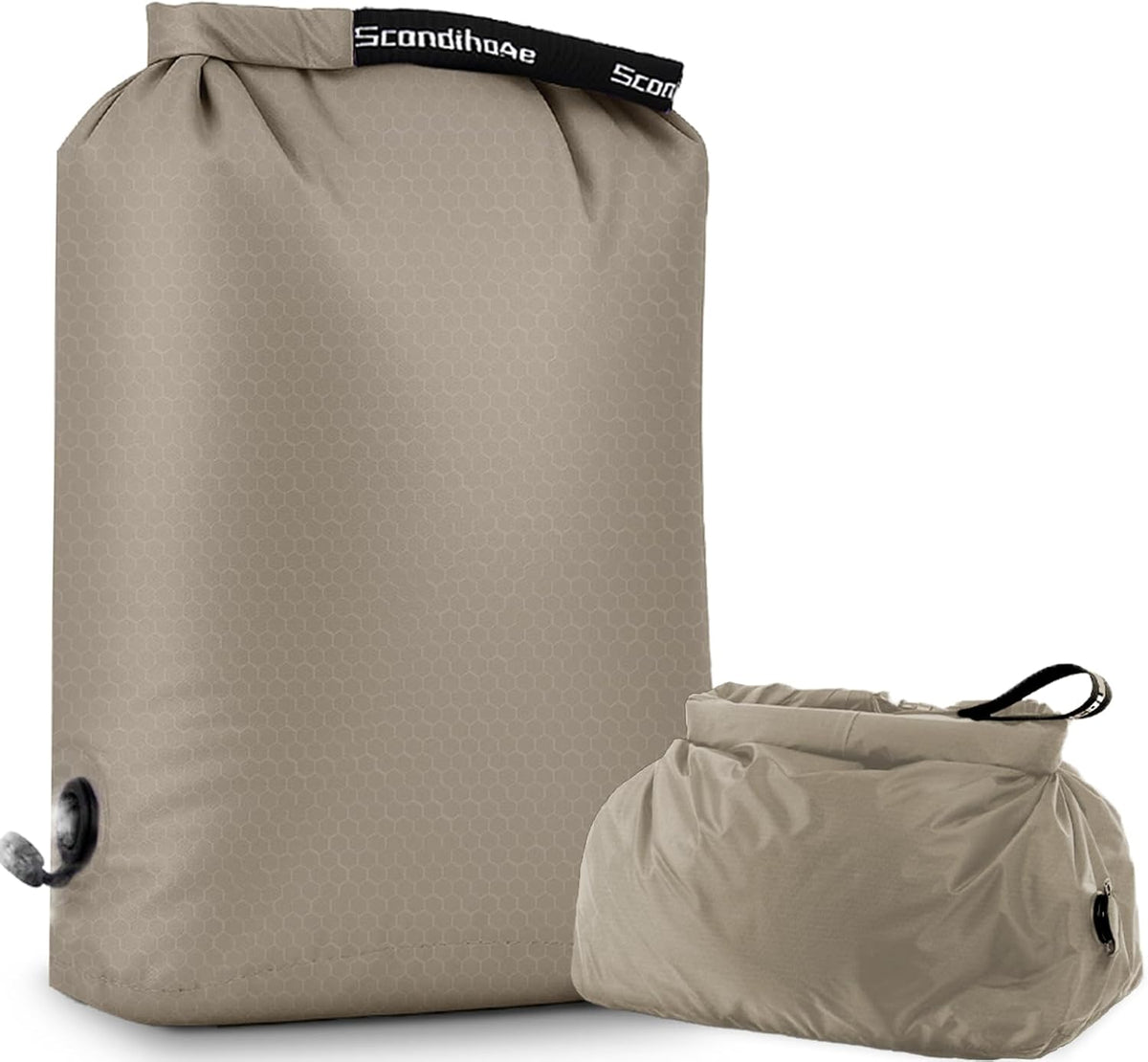 Compression Travel Laundry Bag for Dirty Clothes, Pump-Free Laundry Bag