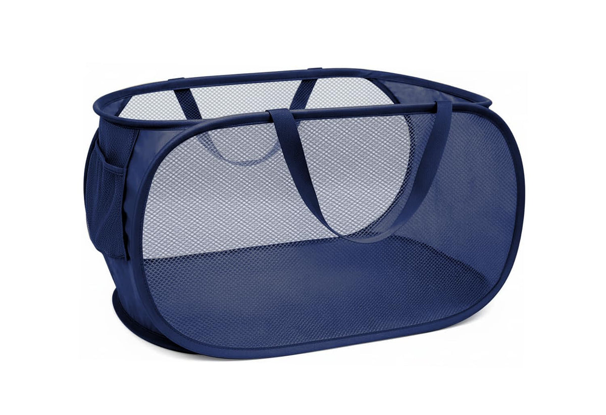 Collapsible Laundry Hamper Basket,Pop Up Mesh Foldable Bag for Laundry Room