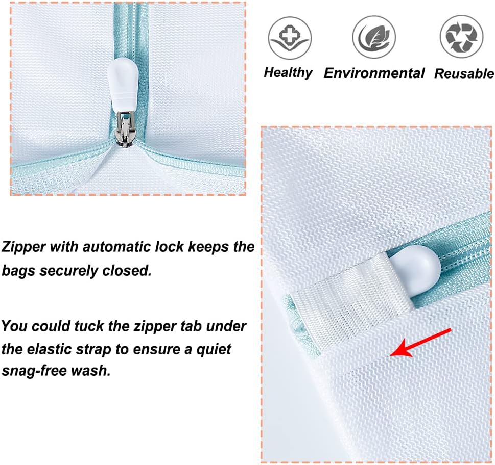 Tenn Well 2Pk 43x35" Extra Large Mesh Laundry Bags Jumbo for Blankets XXXXL