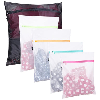 BAGAIL Laundry Bags Mesh Wash Bag for Intimates Lingerie and Delicates,6Pcs(3L,3M)