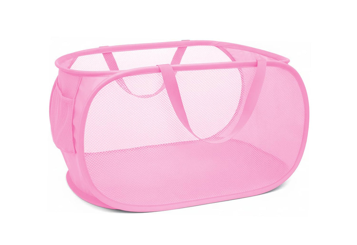 Collapsible Laundry Hamper Basket,Pop Up Mesh Foldable Bag for Laundry Room