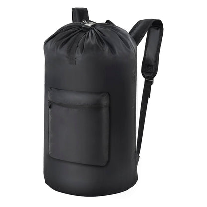 OTraki Mesh Laundry Bags 36 x 28 Inch Extra Large Travel Laundry Bag Backpack Heavy Duty Drawstring Dirty Clothes Laundry Mesh Wash Bag with Shoulder Straps Don't Drying, Melting 140-176℉ Black