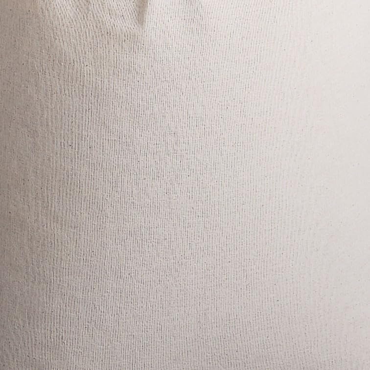 Household Essentials Cotton Laundry Bag, Large, 100% Cotton, Drawstring Top with Cord Lock, Machine Washable, 3 to 4 Load Capacity, Versatile and Compact, Breathable, Foldable, Natural
