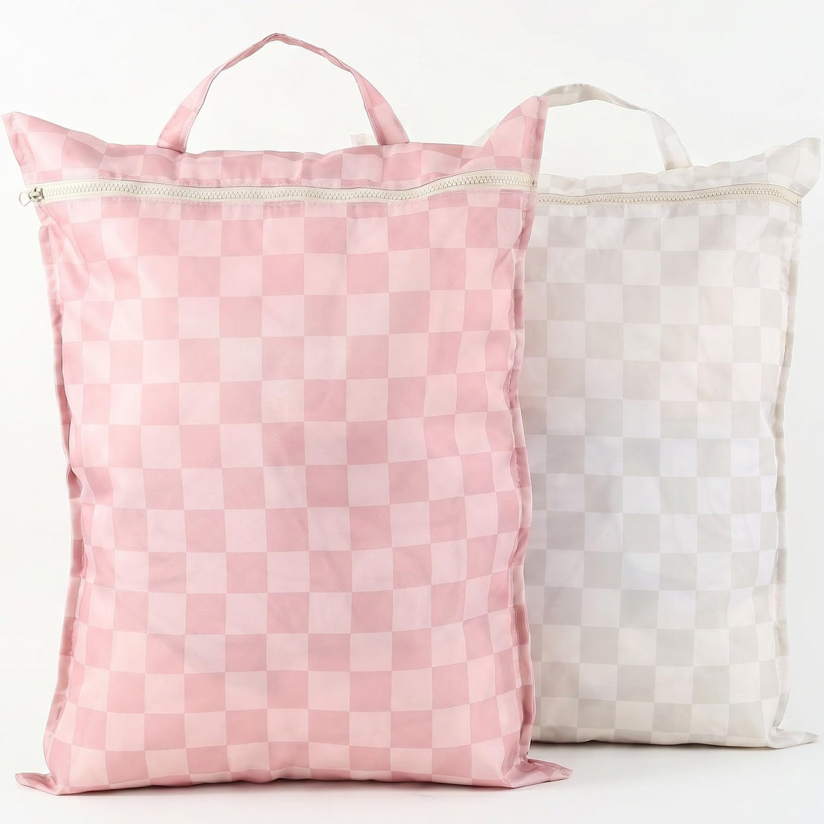 Stylish Wet Dry Bags For Swimsuits Set of 2 - Large Waterproof Laundry Bags