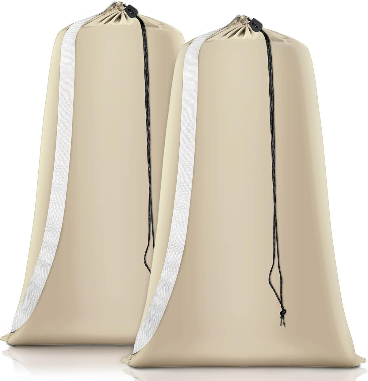 Coomee Heavy Duty Laundry Bag, 2 Pack XL Nylon Laundry Bags with Straps