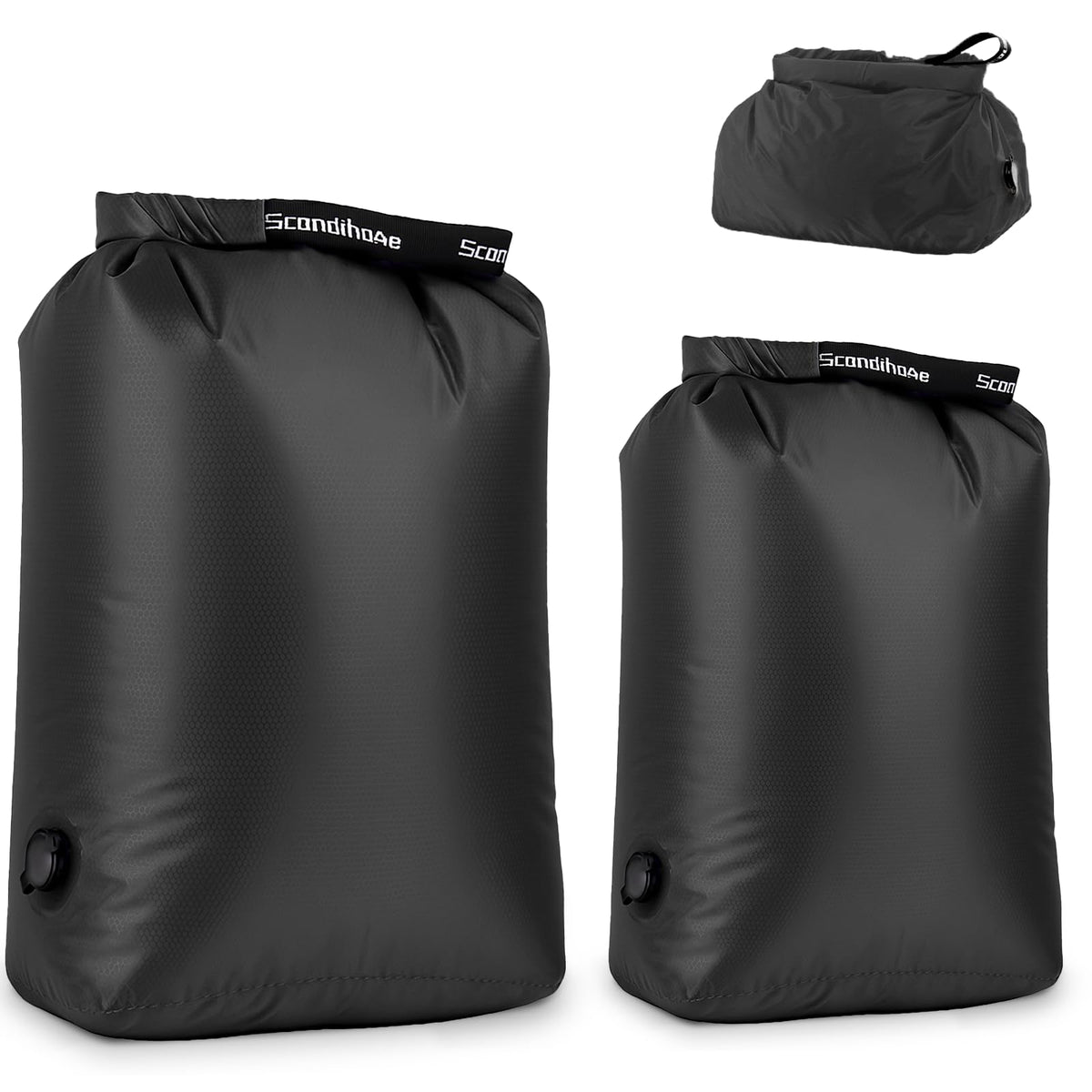 Travel Laundry Bags, Pump-Free Compression Dirty Clothes Bag