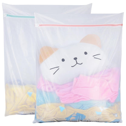Tenn Well 2Pk 43x35" Extra Large Mesh Laundry Bags Jumbo for Blankets XXXXL