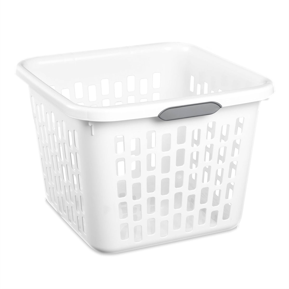 Sterilite Square Laundry Basket, Plastic Clothes Hamper, 6-Pack