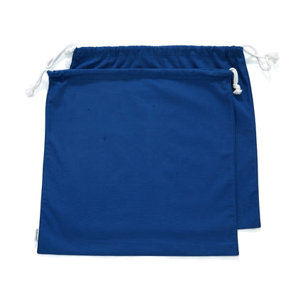 100% Cotton Canvas Travel Laundry Bag, 2-Pack