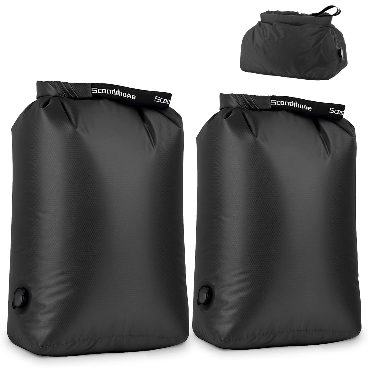 Travel Laundry Bags, Pump-Free Compression Dirty Clothes Bag