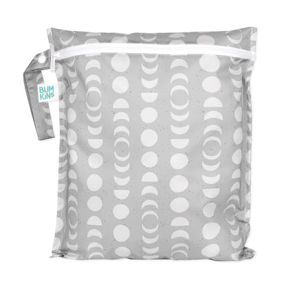 Bumkins Waterproof Hanging Wet Bag Large for Baby, Laundry, Dirty Clothes, Travel, Swim Suit, Cloth Diapers, Pool, Towels, Daycare, Beach, Zip Reusable Bag, Wetdry Vacation Packing, XL Boho Beige
