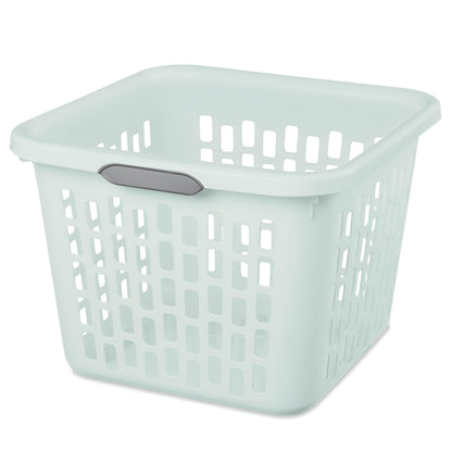Sterilite Square Laundry Basket, Plastic Clothes Hamper, 6-Pack