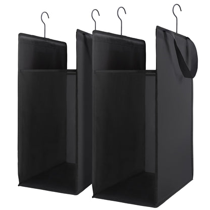 FENTEC Hanging Laundry Hamper，2 Pack Grey Hanging Laundry Basket