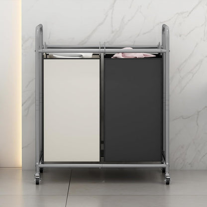 SUOERNUO Laundry Hamper with Lockable Wheels and 2 Removable Bags