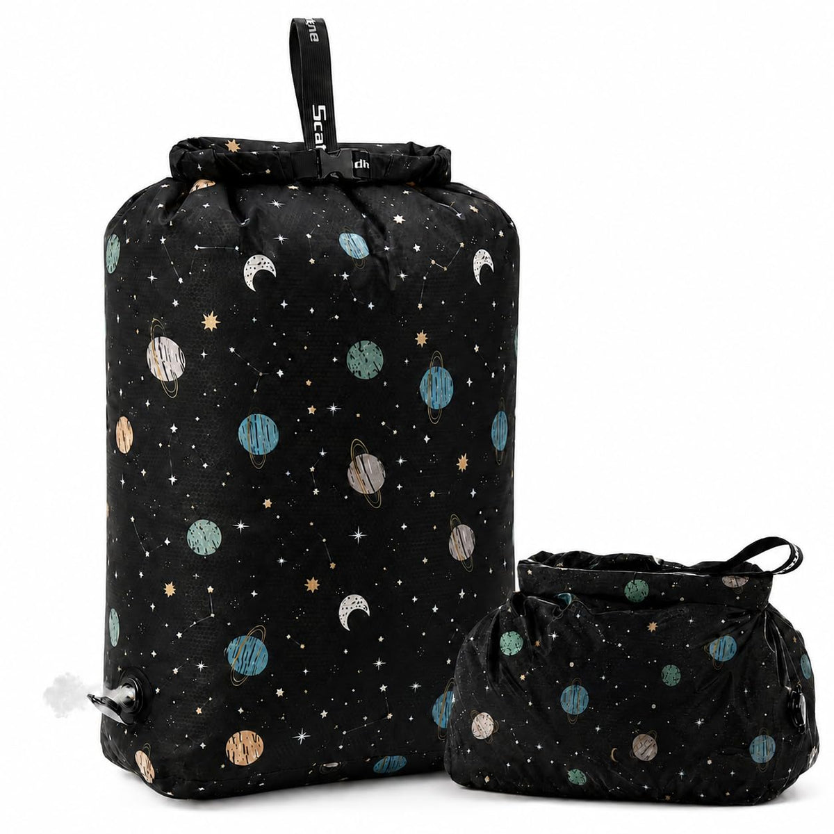 Compression Travel Laundry Bag for Dirty Clothes, Pump-Free Laundry Bag