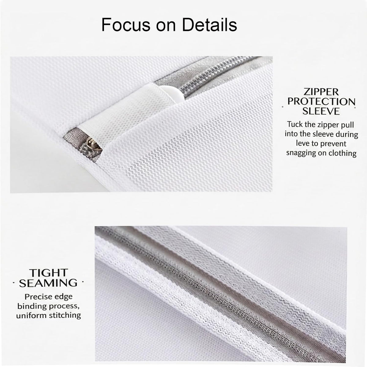 4 Pcs Mesh Laundry Bags for Delicates (2 Large +2 Medium)