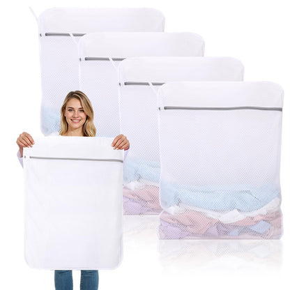 Dntorx 2 Pack XX-Large Mesh Laundry Bags for Delicates, 24 x 32 Inches