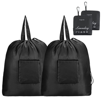 GOGOODA Travel Laundry Bags with Drawstring Closure XL Large with Handle