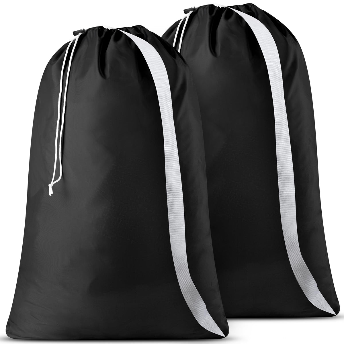 Handy Laundry Bag with Shoulder Strap 30"x40", Extra Large, Black