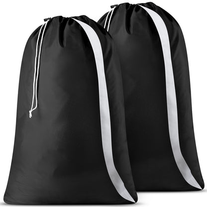 Handy Laundry Bag with Shoulder Strap 30"x40", Extra Large, Black