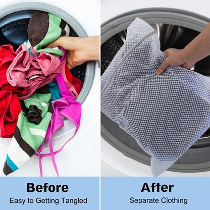 Vivifying XL Large Mesh Laundry Bags, 2 Pack, 20 x 24 Inch Wash Bags, White